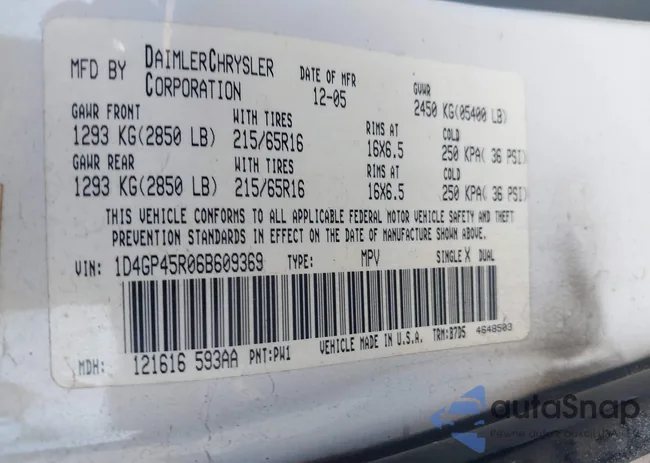 1D4GP45R06B609369: 43695040