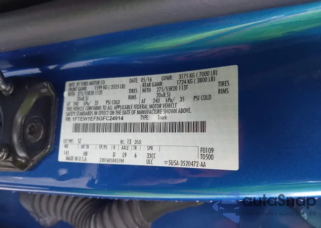 1FTEW1EF5GFC24914: 43695041