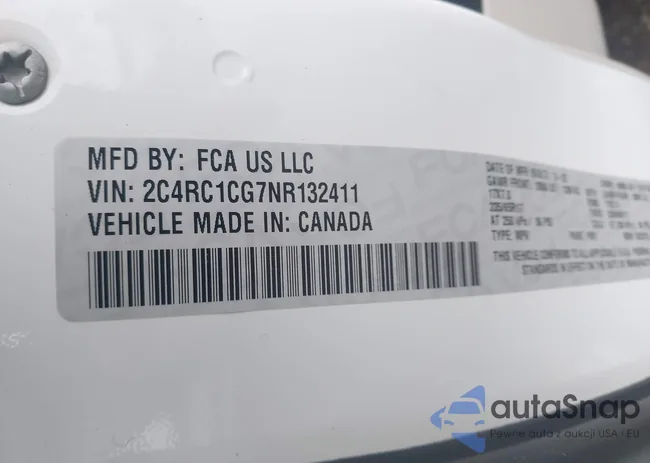 2C4RC1CG7NR132411: 43696249