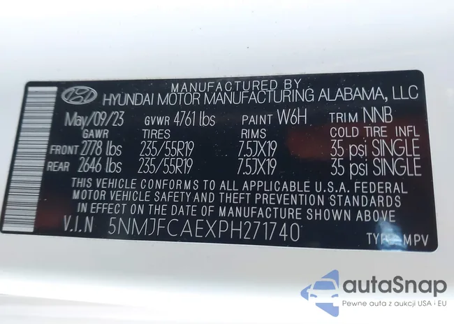 5NMJFCAEXPH271740: 43696628