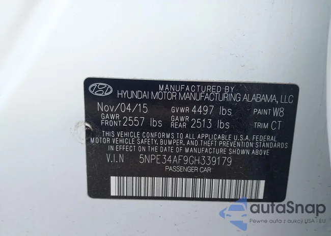 5NPE34AF9GH339179: 43695761