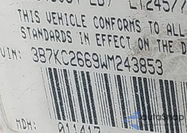 3B7KC2669WM243853: 43697218