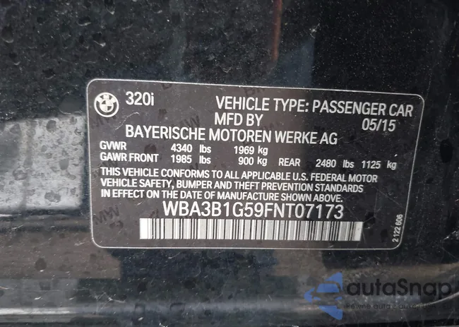 WBA3B1G59SNT07173: 43697499