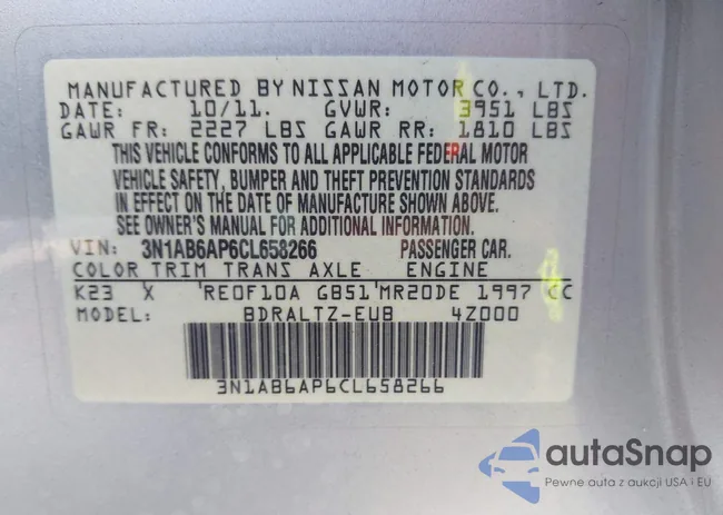 3N1AB6AP6CL658266: 43697553