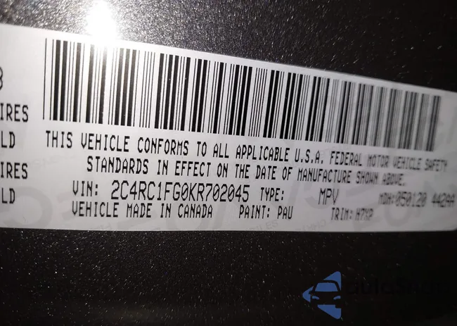 2C4RC1FG0KR702045: 43697575