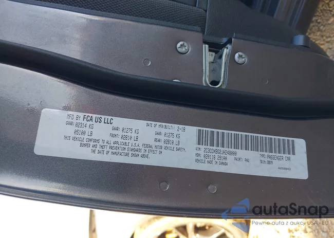 2C3CDXBG2JH248000: 43697613