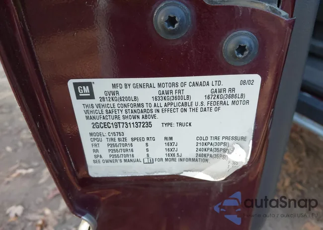 2GCEC19T731137235: 43697659