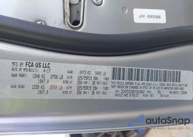 3C4PDCEG8HT643947: 43696960