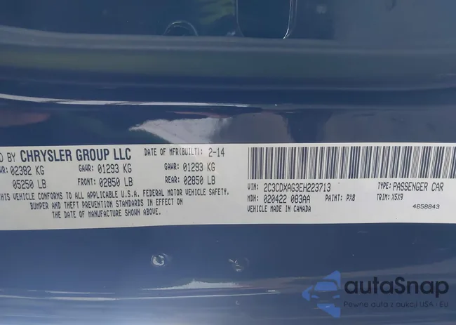 2C3CDXAG3EH223713: 43698088