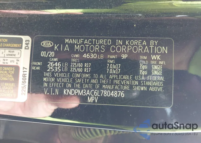 KNDPM3AC6L7804876: 43698176