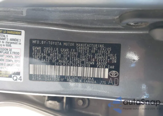 2T1LR32E35C482019: 43698190