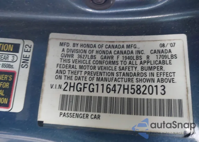 2HGFG11647H582013: 43698258