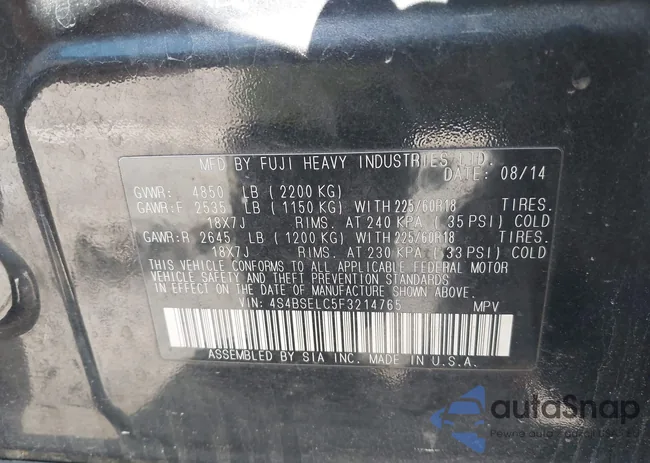 4S4BSELC5V3214765: 43698282