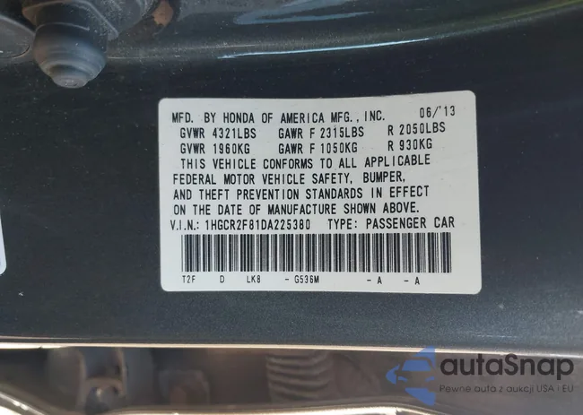 1HGCR2F81DA225380: 43698327