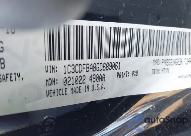 1C3CDFBA8GD689061: 43698430