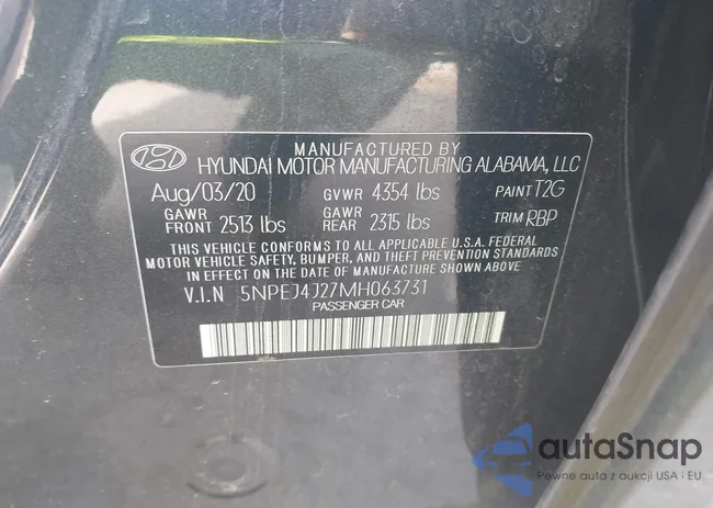 5NPEJ4J27MH063731: 43698569