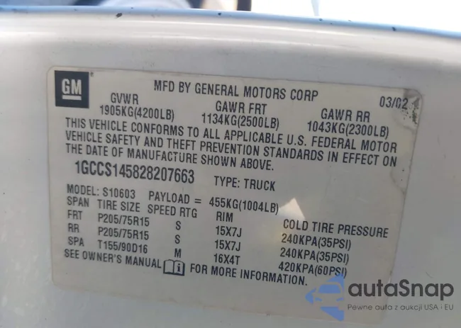 1GCCS145828207663: 43698642