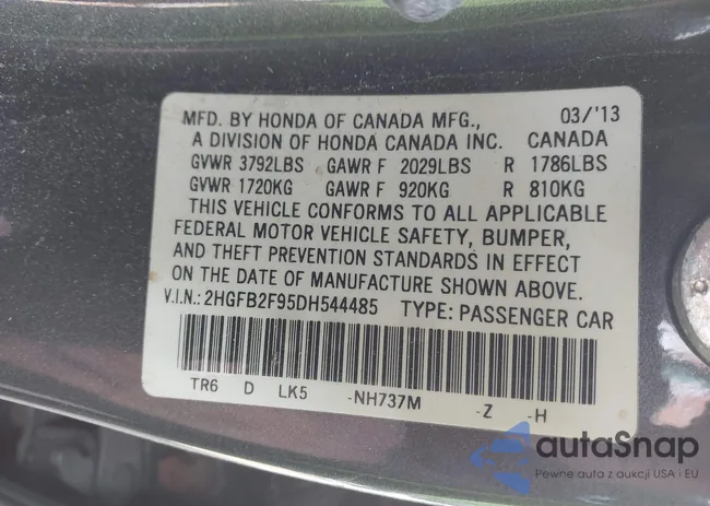 2HGFB2F95DH544485: 43697703