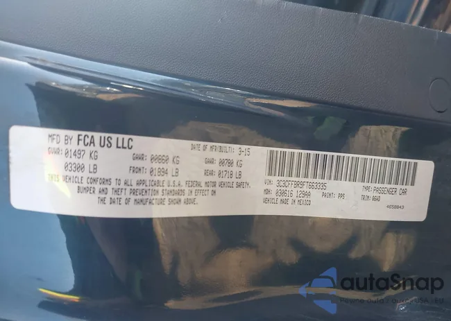 3C3CFFBR9FT663335: 43697966