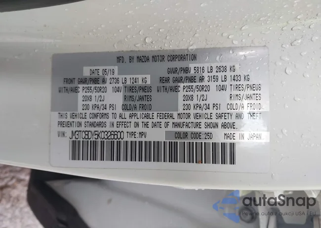 JM3TCBDY5K0326600: 43697972