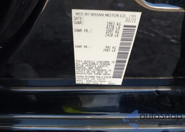 1N4BL4CV6MN367269: 43699360