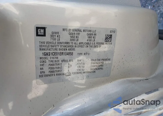 1GKS1CE01ER104858: 43699623