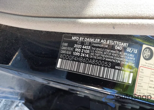 WDDGF4HB6DA850053: 43698817