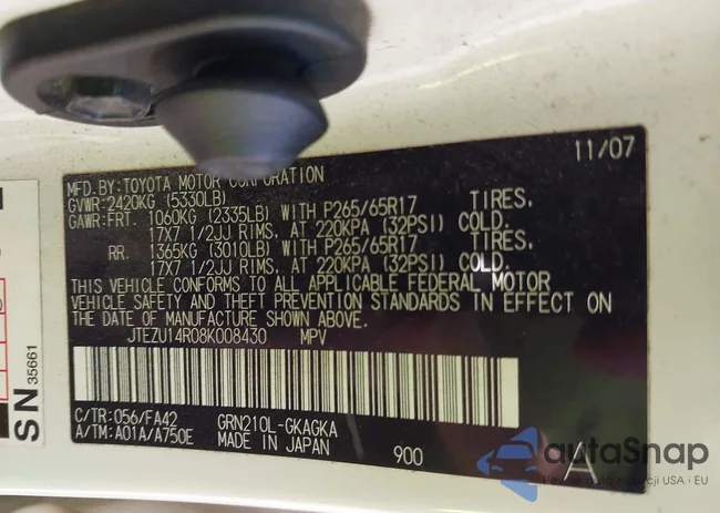 JTEZU14R08K008430: 43698984