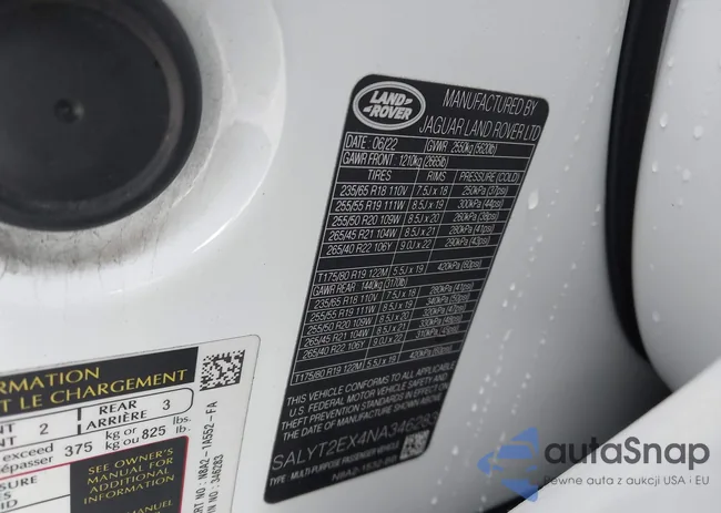 SALYT2EX4NA346283: 43699050