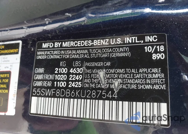 55SWF8DB6KU287544: 43699060