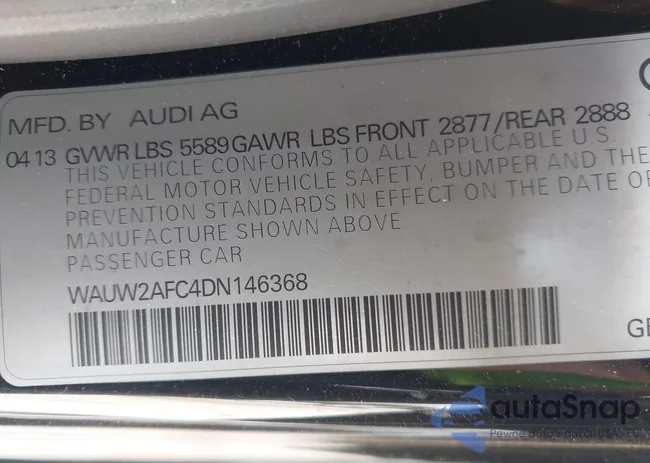 WAUW2AFC4DN146368: 43700297