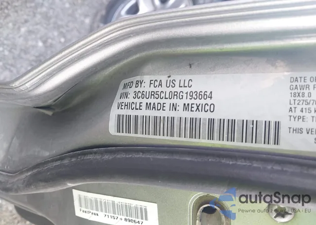 3C6UR5CL0RG193664: 43700393