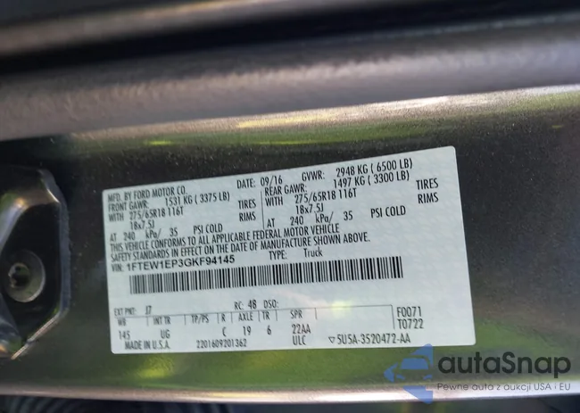 1FTEW1EP3GKF94145: 43699774