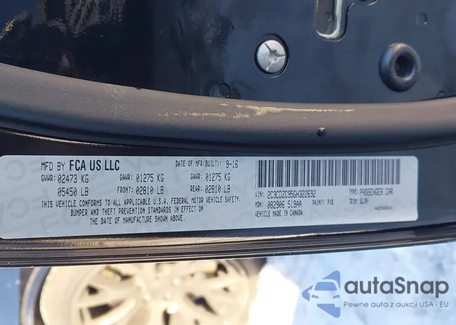 2C3CDZC95GH322692: 43701304