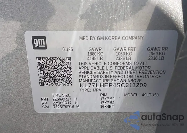 KL77LHEP4SC211209: 43701493