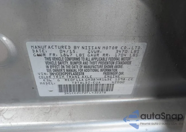 3N1CE2CP2FL432378: 43700737