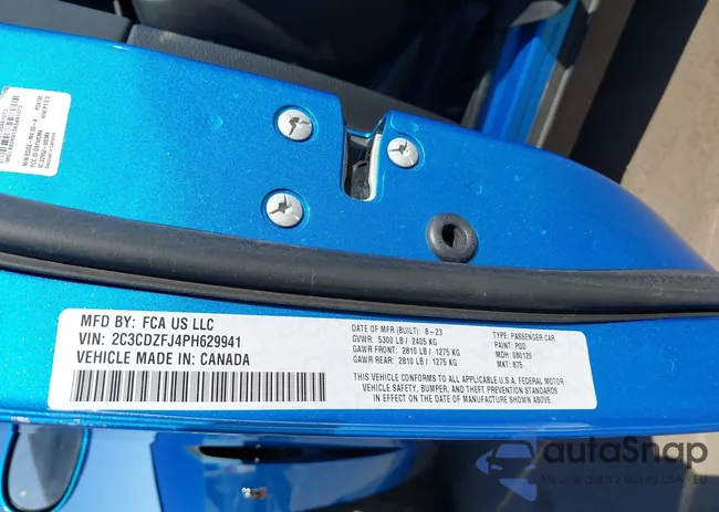 2C3CDZFJ4PH629941: 43702267