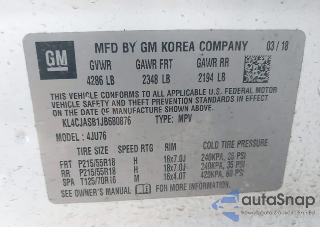 KL4CJASB1JB680876: 43702425