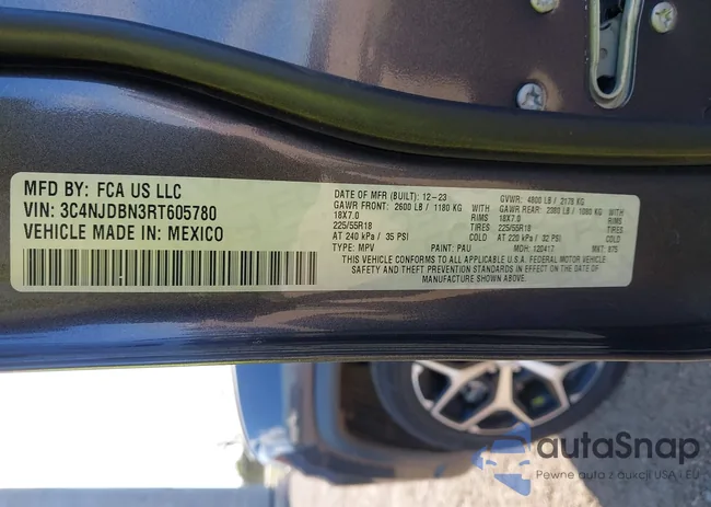 3C4NJDBN3RT605780: 43702430