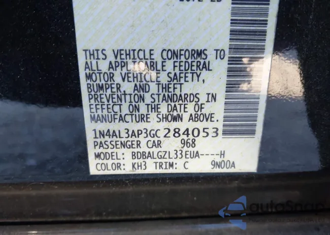 1N4AL3AP3GC284053: 43702465