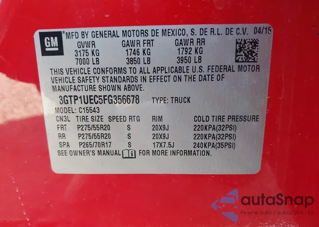 3GTP1UEC5FG356678: 43702471