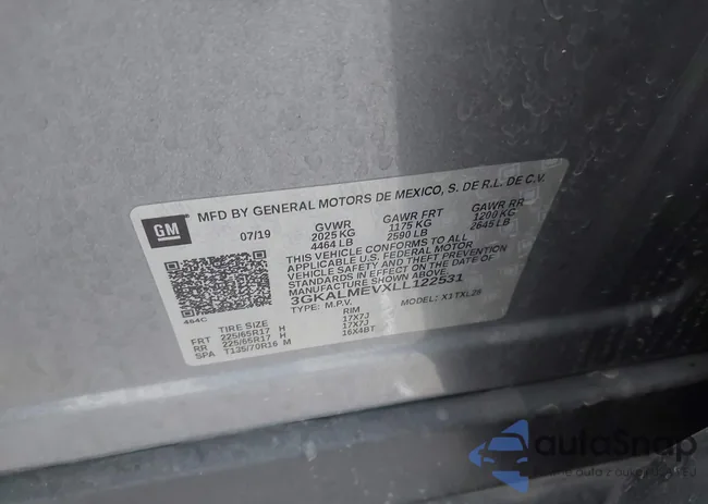 3GKALMEVXLL122531: 43702590