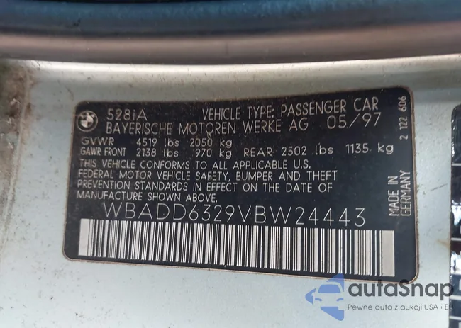 WBADD6329VBW24443: 43702661