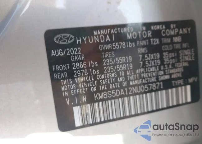 KM8S5DA12NU057871: 43701975