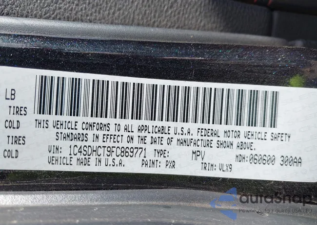 1C4SDHCT9FC869771: 43703184