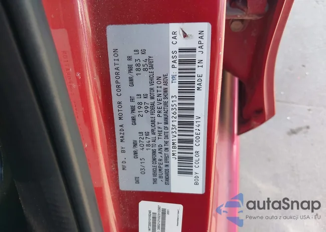 JM1BM1V33F1263513: 43703276