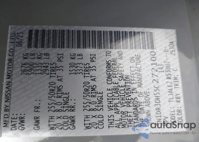 5N1DR3DH5SC272100: 43703374