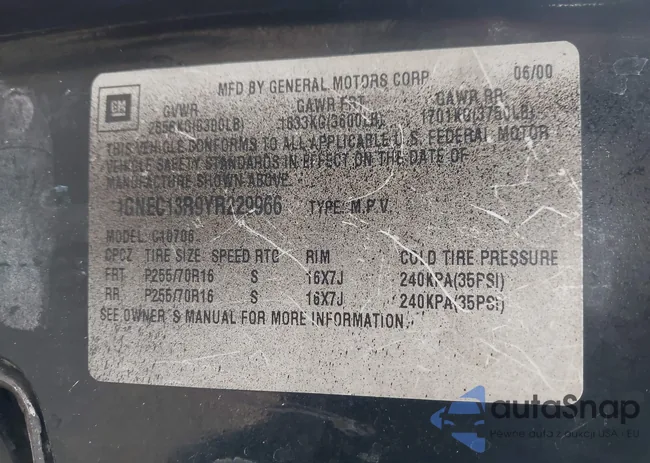 1GNEC13R9YR229966: 43703532