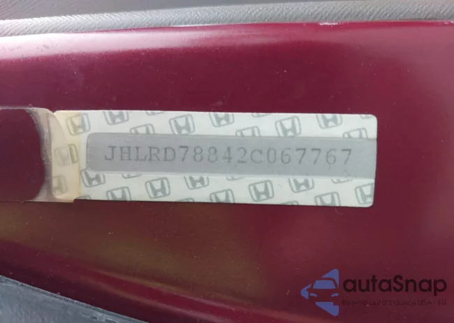 JHLRD78842C067767: 43703598