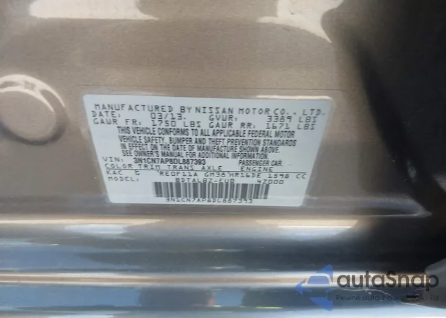 3N1CN7AP8DL887393: 43702821